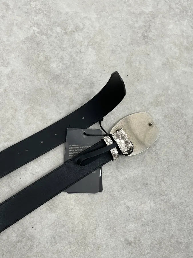 Roberto Cavalli Beige Python Leather Avant-Garde Belt FHOeJLg 3