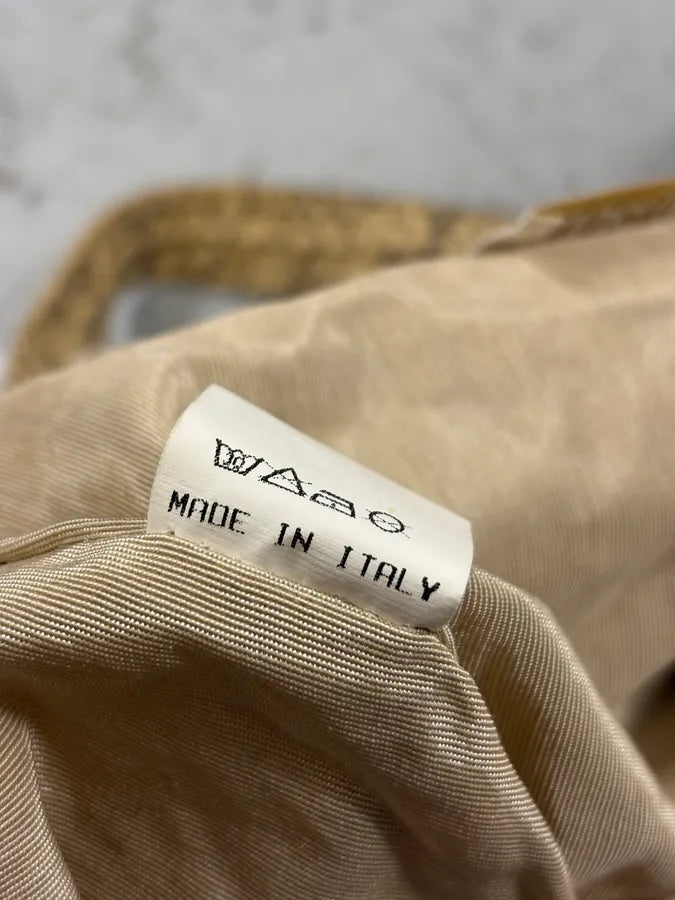 Roberto Cavalli Beige Snake Print Handle Tote Bag eAOmsCo 8