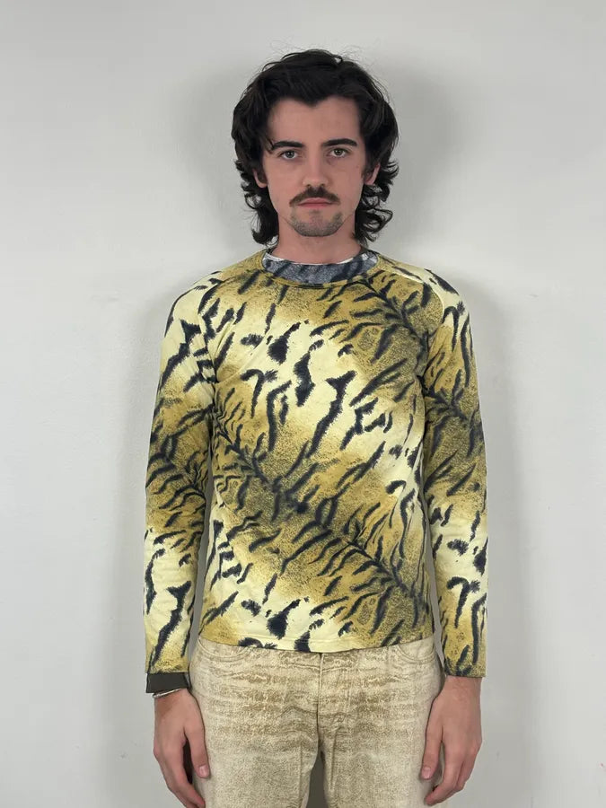 Roberto Cavalli Gold Zebra Savage Longsleeve WwYUuIQ 1