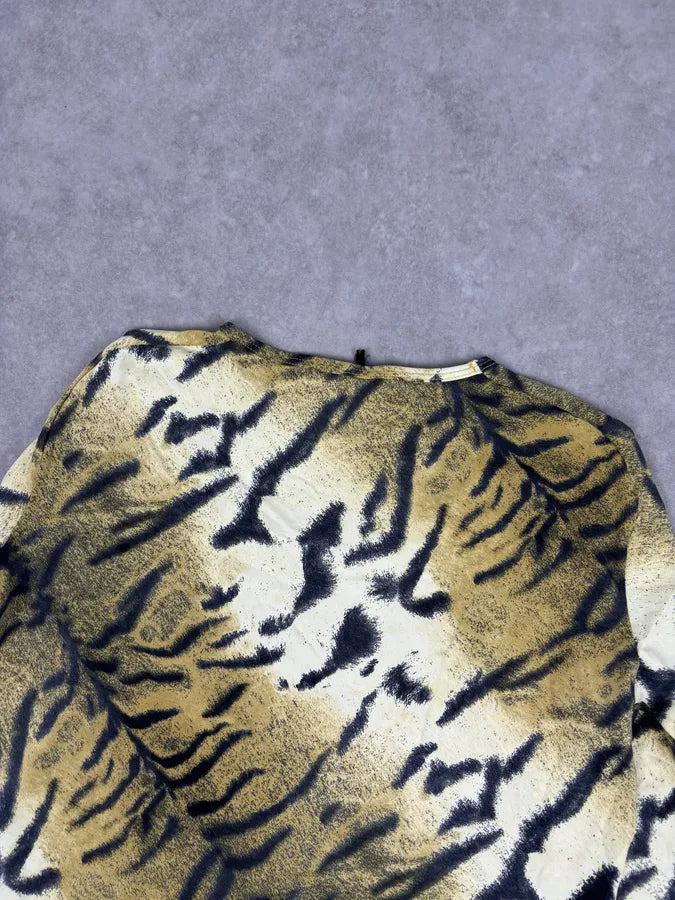 Roberto Cavalli Gold Zebra Savage Longsleeve WwYUuIQ 5
