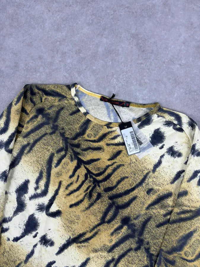Roberto Cavalli Gold Zebra Savage Longsleeve WwYUuIQ 3