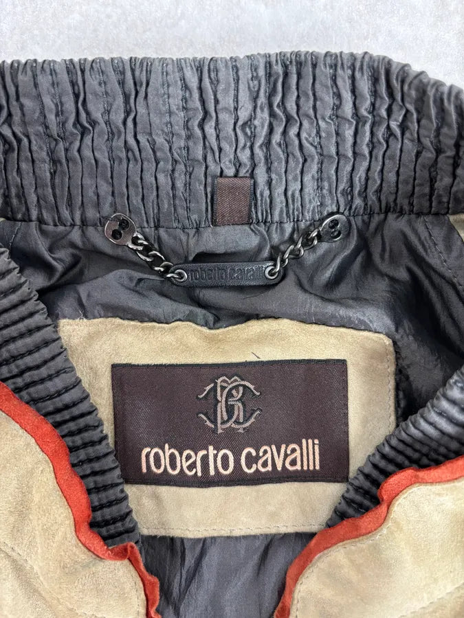 Roberto Cavalli Biker Suede Calf Leather Jacket paXxefh 9
