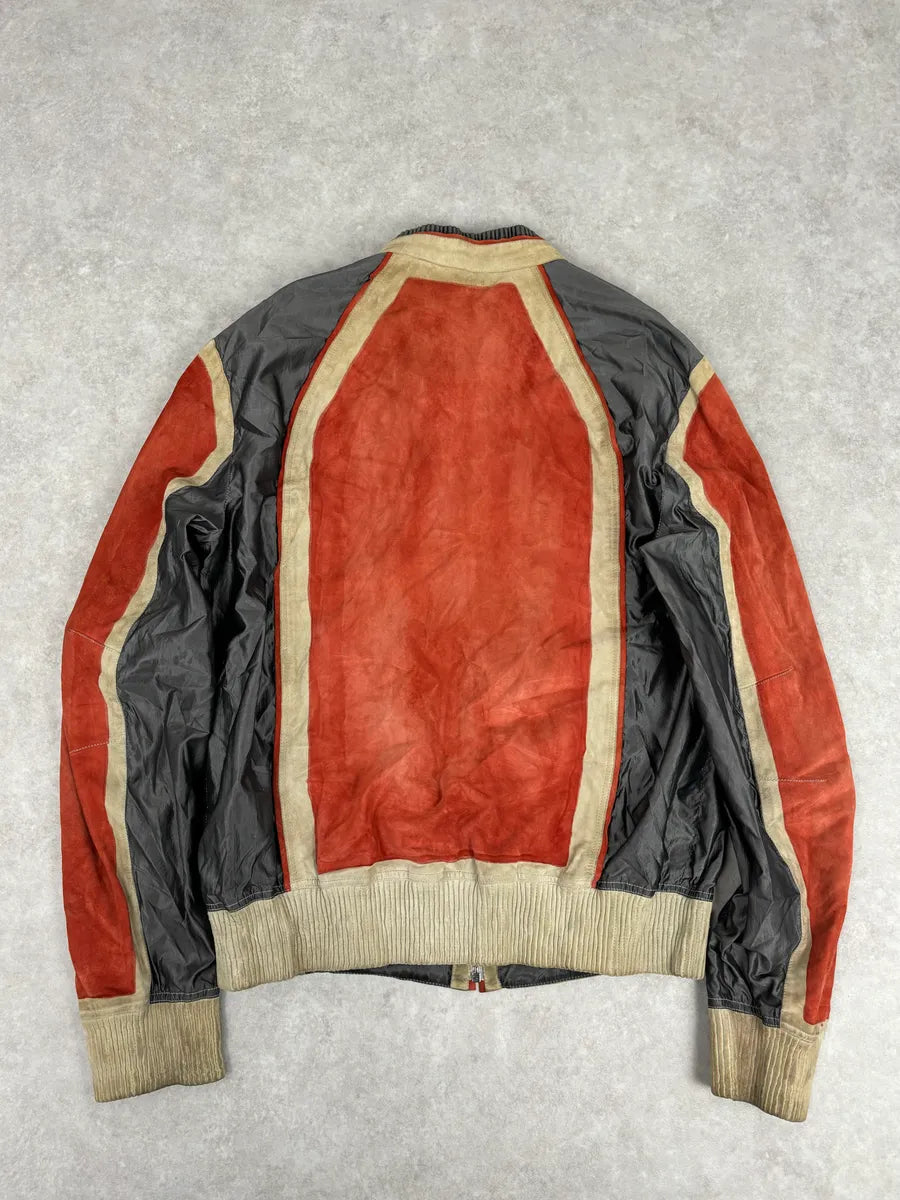 Roberto Cavalli Biker Suede Calf Leather Jacket paXxefh 4