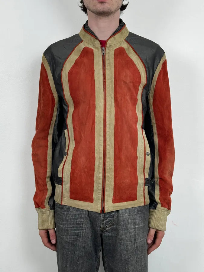 Roberto Cavalli Biker Suede Calf Leather Jacket paXxefh 1