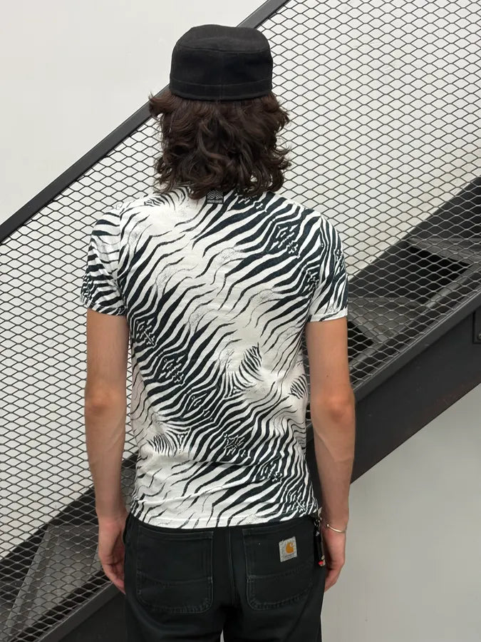 2000s Roberto Cavalli Black & White Zebra T-Shirt zFZLKSE 2