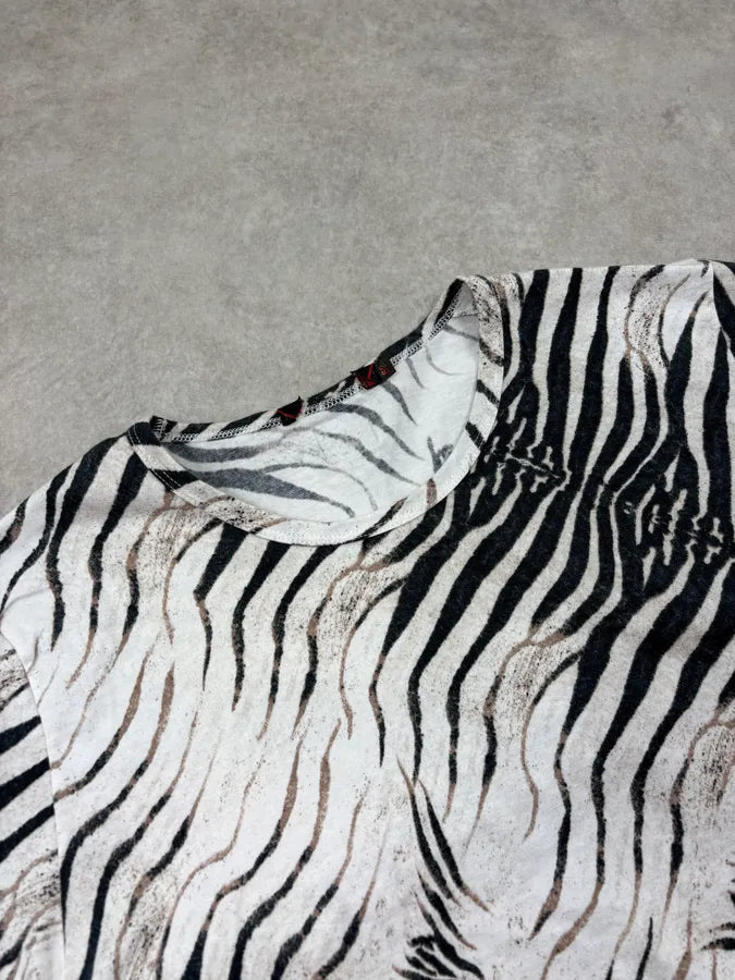 2000s Roberto Cavalli Black & White Zebra T-Shirt yTmZceS 4