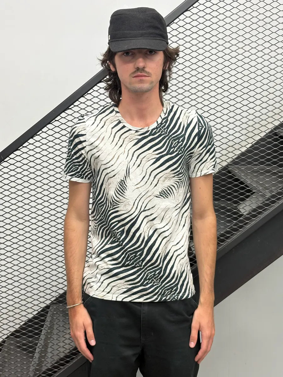 2000s Roberto Cavalli Black & White Zebra T-Shirt yTmZceS 1