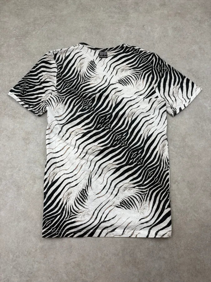 2000s Roberto Cavalli Black & White Zebra T-Shirt yTmZceS 5