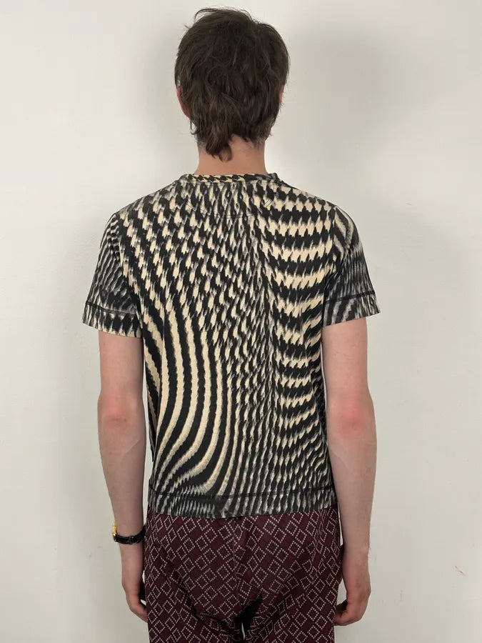 SS2001 Cavalli Psycho Multi-Patterned T-Shirt TNbOqxh 2