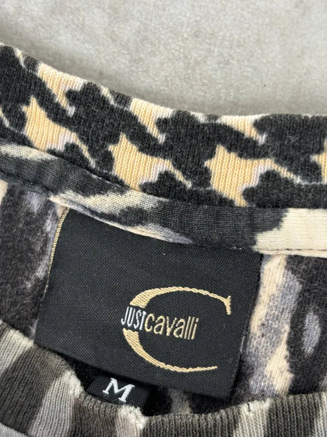 SS2001 Cavalli Psycho Multi-Patterned T-Shirt TNbOqxh 7