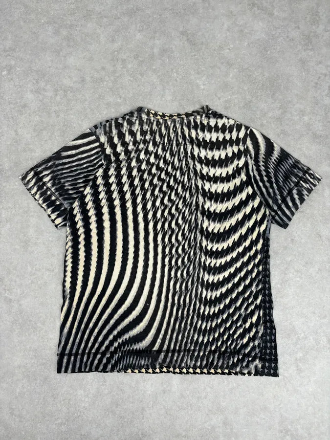 SS2001 Cavalli Psycho Multi-Patterned T-Shirt TNbOqxh 4