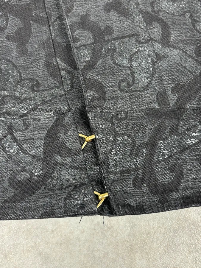 2000s Roberto Cavalli Black Obscure Damask Jacket GYrLQcf 9