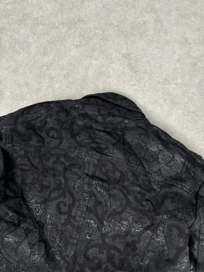2000s Roberto Cavalli Black Obscure Damask Jacket GYrLQcf 5