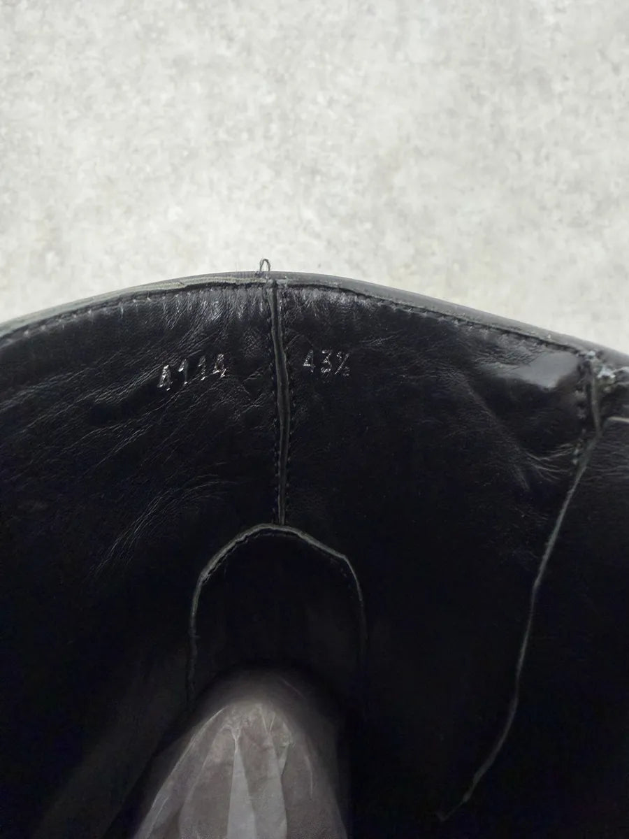 Roberto Cavalli Black Leather Ankle Boots YHDLQbB 8