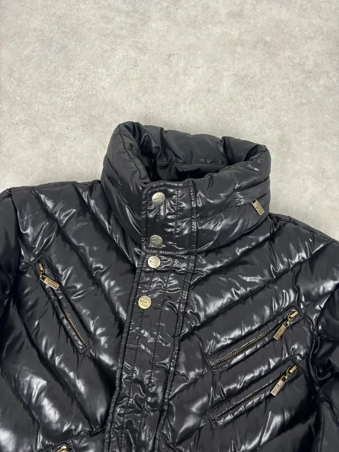 2000s Cavalli Cavalli Black Nylon Quilted Puffer Jacket dnxWWCK 3