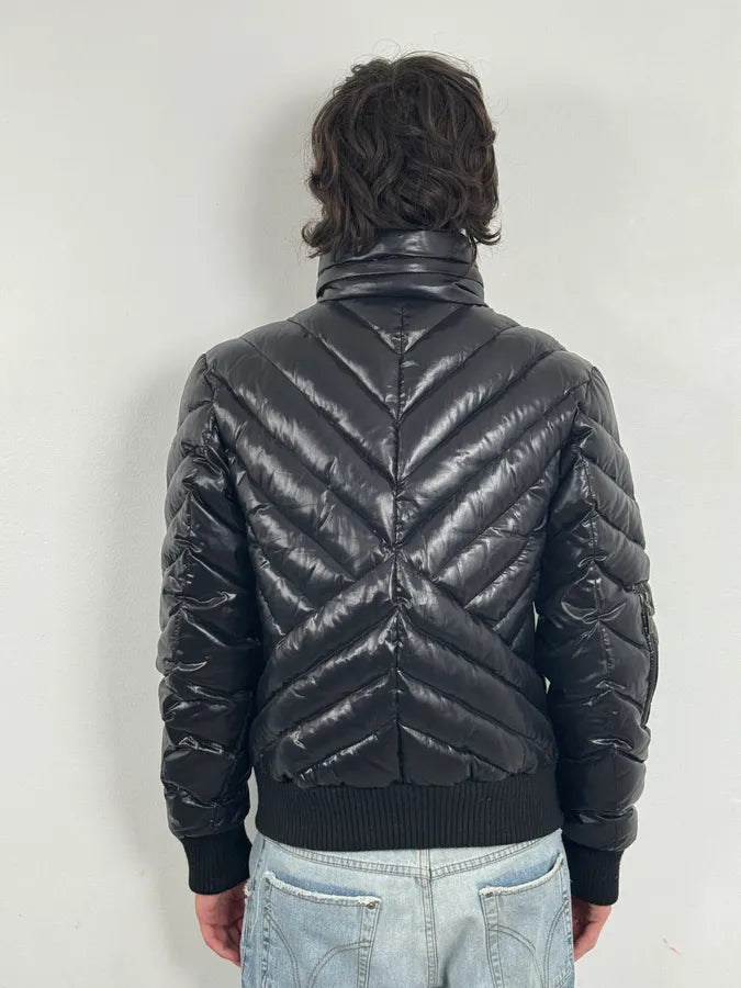2000s Cavalli Cavalli Black Nylon Quilted Puffer Jacket dnxWWCK 2