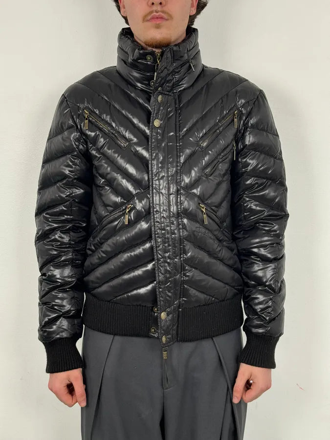 AW2008 Cavalli Black Quilted Puffer Jacket YJHiSMO 1