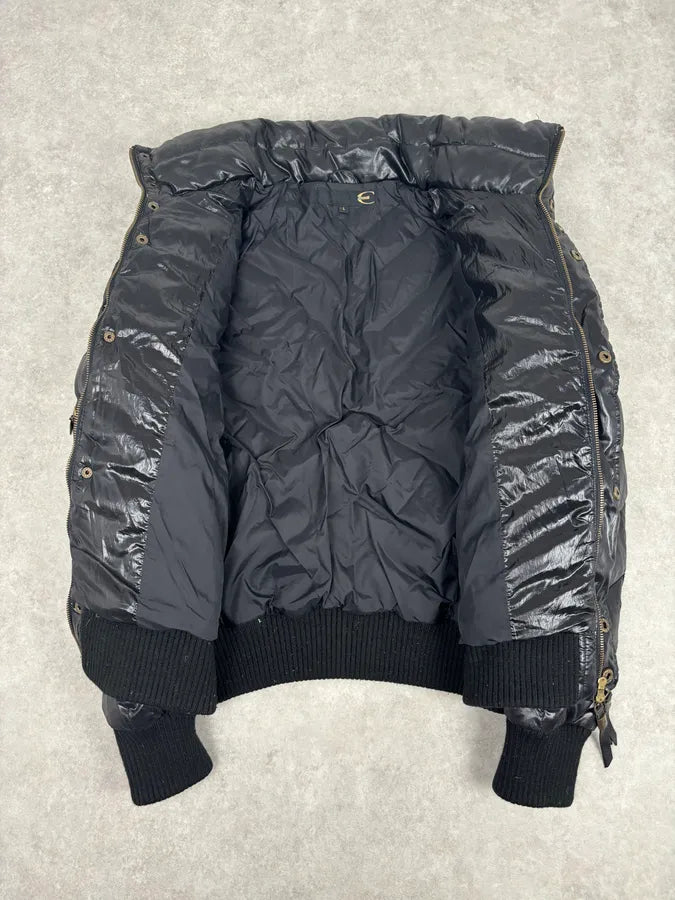 2000s Cavalli Cavalli Black Nylon Quilted Puffer Jacket dnxWWCK 6