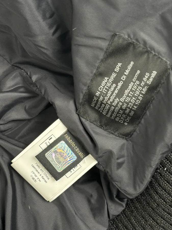 AW2008 Cavalli Black Quilted Puffer Jacket YJHiSMO 10