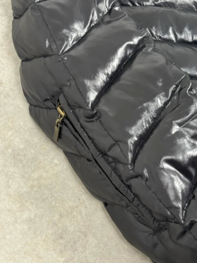 2000s Cavalli Cavalli Black Nylon Quilted Puffer Jacket dnxWWCK 8