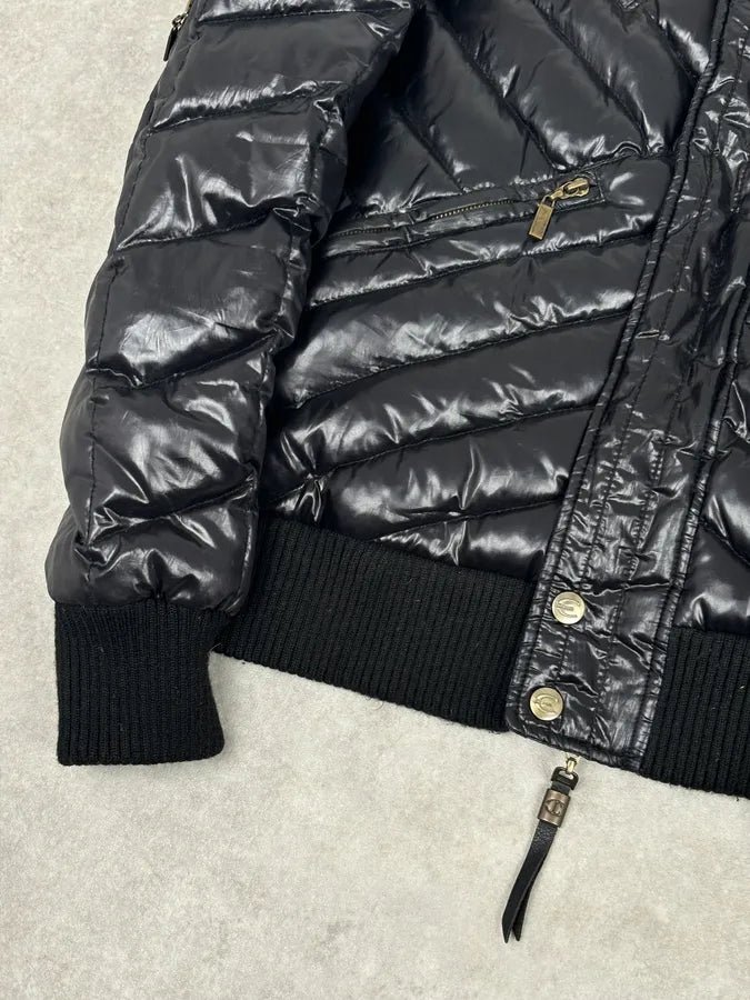2000s Cavalli Cavalli Black Nylon Quilted Puffer Jacket dnxWWCK 7