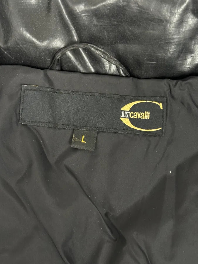 2000s Cavalli Cavalli Black Nylon Quilted Puffer Jacket dnxWWCK 9