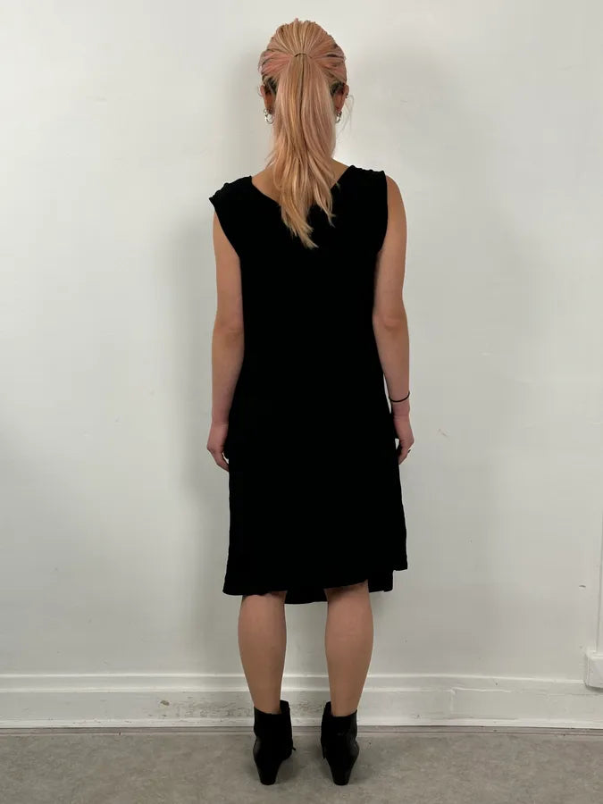 Roberto Cavalli Black Viscose Draped Mini Dress xPmeuyY 2