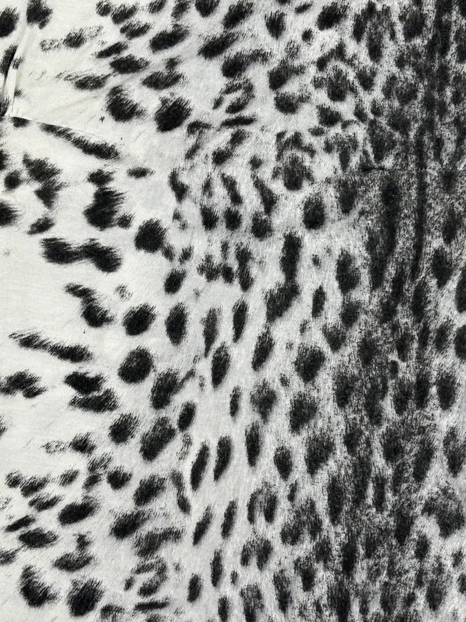Roberto Cavalli Black White Leopard Print T-Shirt HjldJpr 8