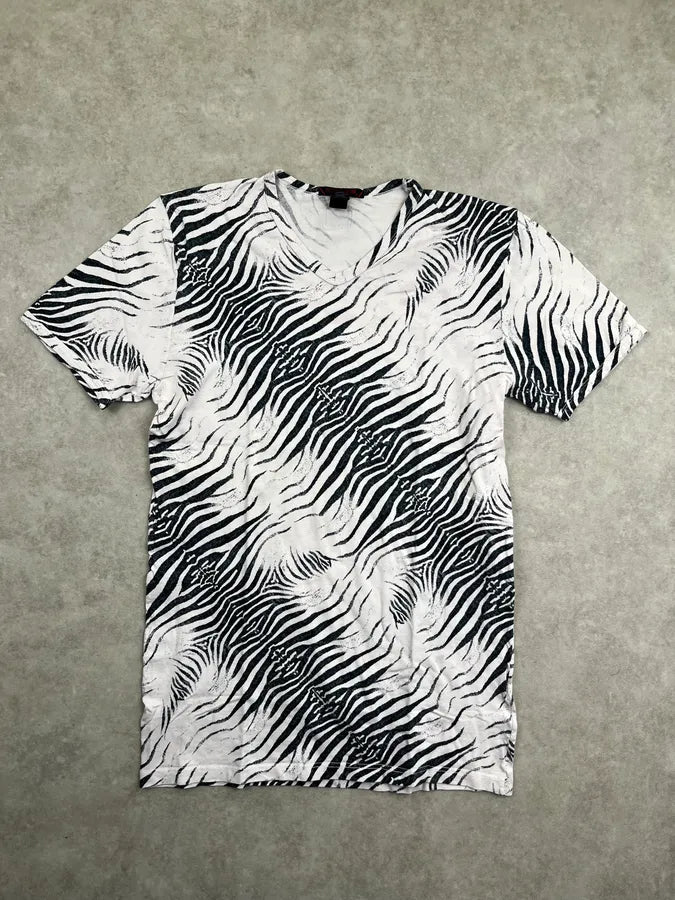 2000s Roberto Cavalli Black & White Zebra T-Shirt FzTkjti 2