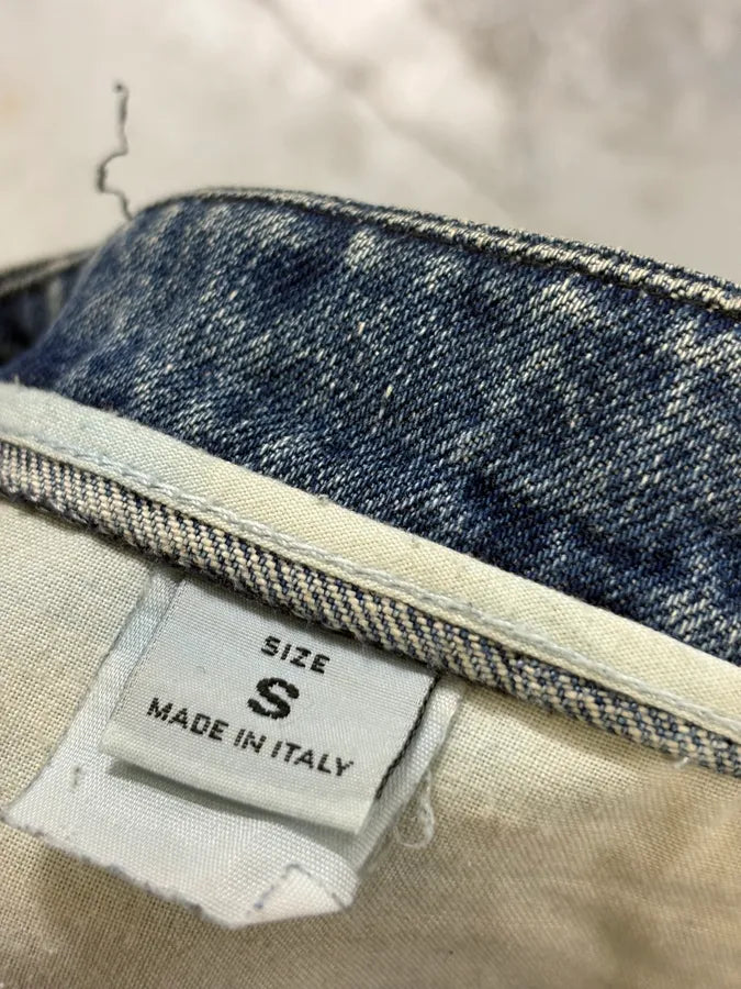 2000s Roberto Cavalli Blue Denim Sequin Flared Jeans yeyBibM 9
