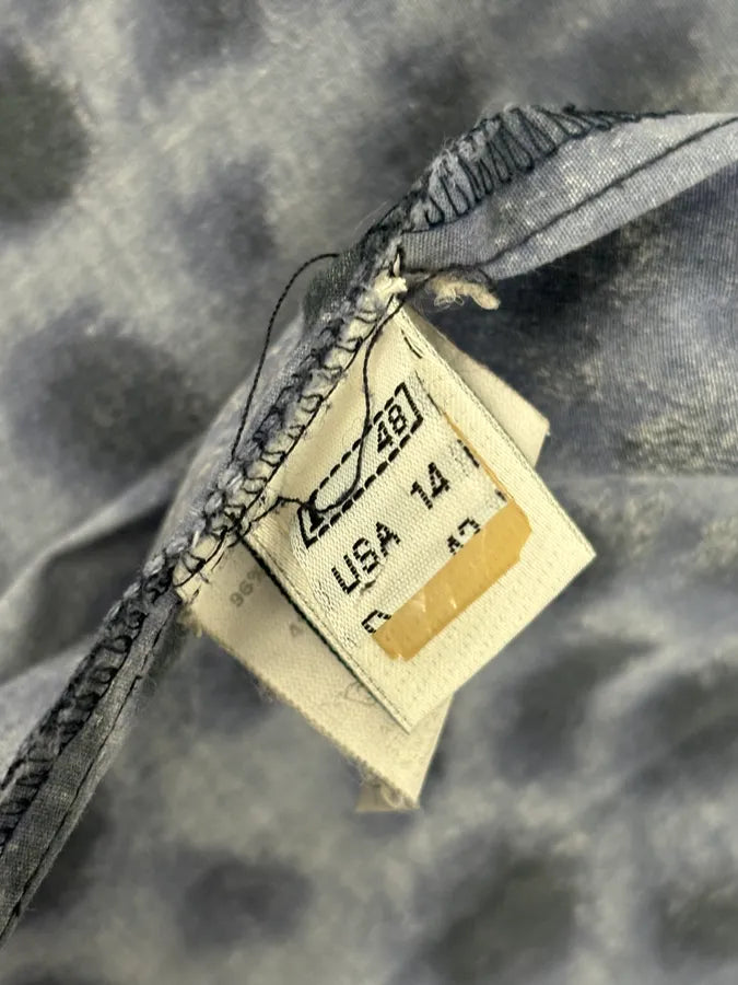 Roberto Cavalli Blue Leopard Obscure Shirt mOUEoNt 10