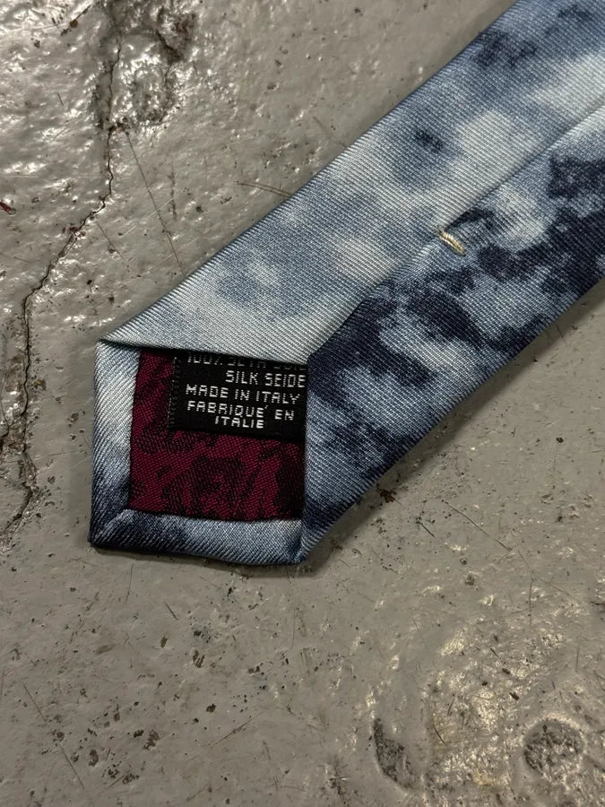 Roberto Cavalli Blue Silk Leopard Print Tie UPhqPcz 6