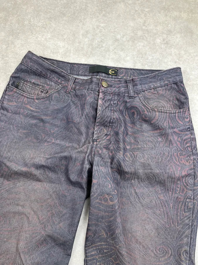 2000s Cavalli Blue Psycho Tribal Pants bHOcWnF 5