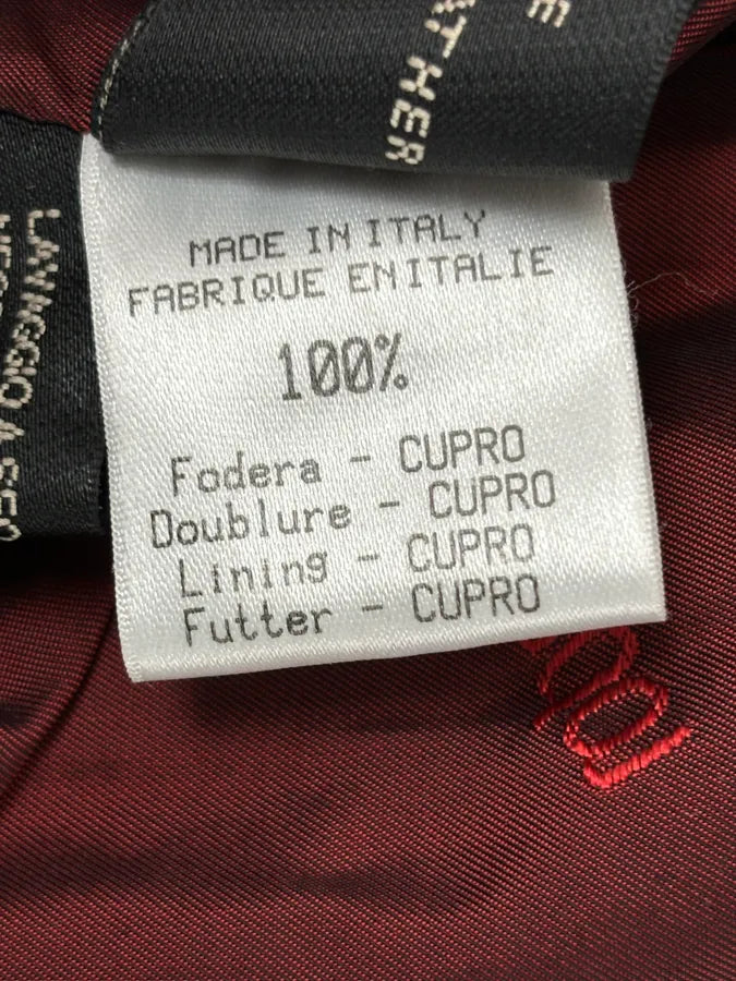 AW2000 Roberto Cavalli Bordeaux Leather Crocodile Embossed Leather Jacket QwjnUzi 10