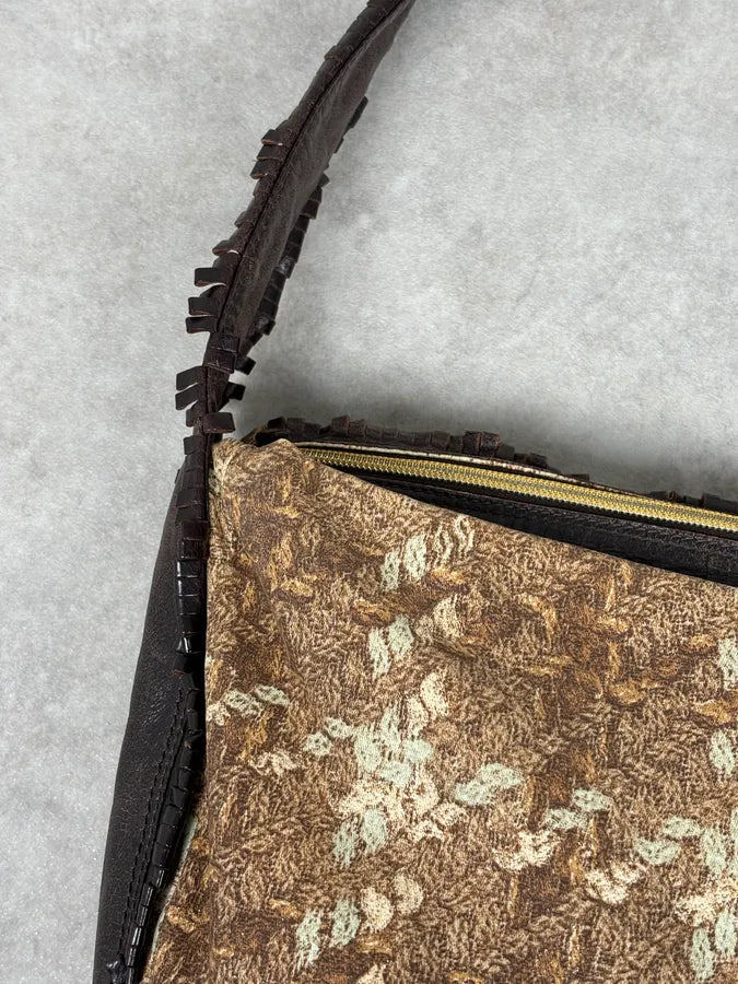 Roberto Cavalli Brown Crushed Velvet Hobo Shoulder Bag AWkPbpB 6