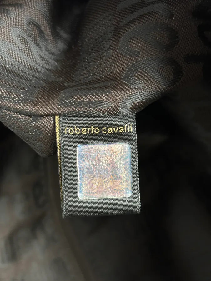 Roberto Cavalli Brown Crushed Velvet Hobo Shoulder Bag AWkPbpB 15