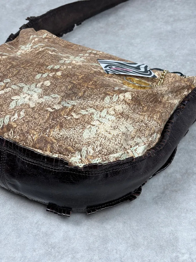 Roberto Cavalli Brown Crushed Velvet Hobo Shoulder Bag AWkPbpB 7