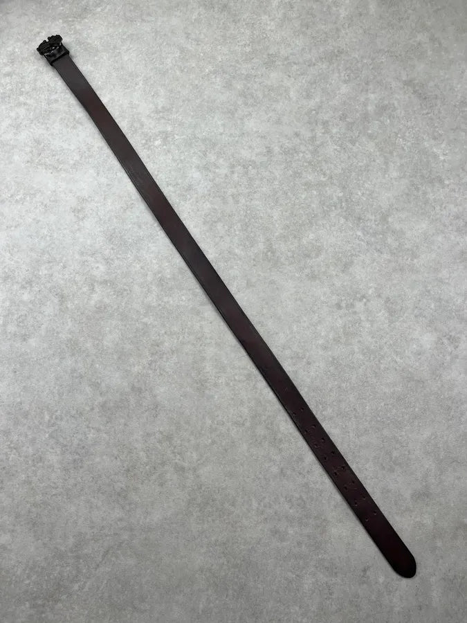 2010s Roberto Cavalli Brown Double Logo Belt WmlahLJ 7
