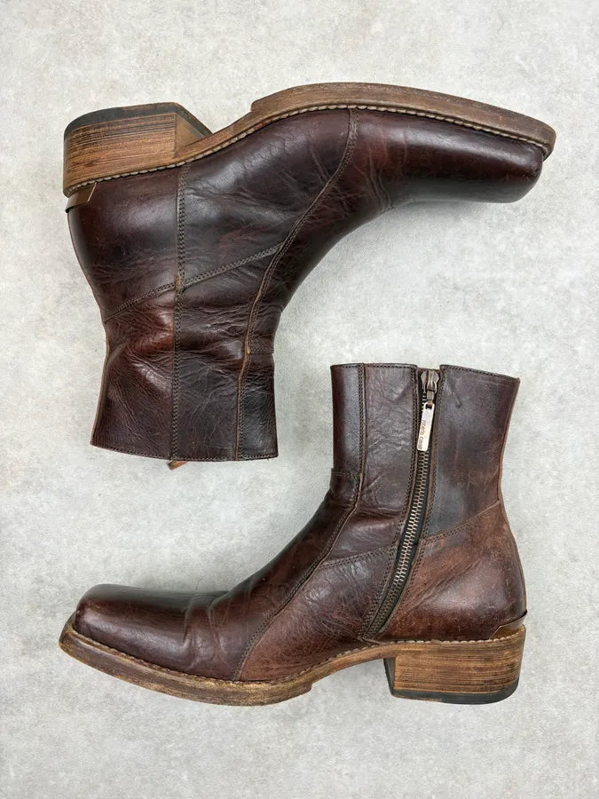 Roberto Cavalli Brown Leather Chelsea Boots GIWPHFl 2