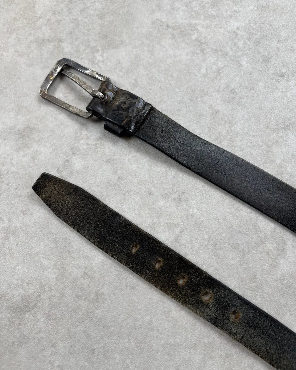 Roberto Cavalli Brown Leather Engraved Belt nvbitVC 5