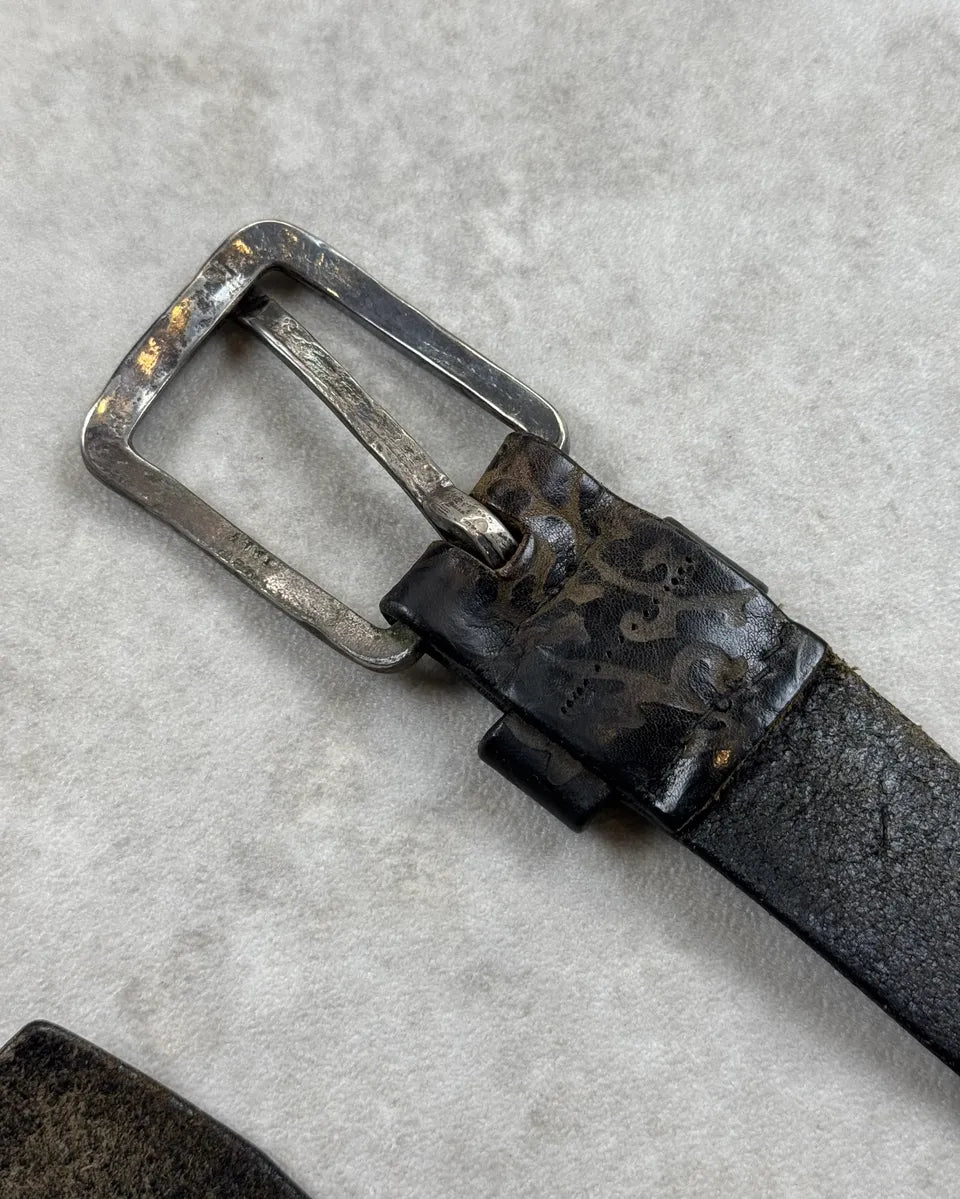 Roberto Cavalli Brown Leather Engraved Belt nvbitVC 6