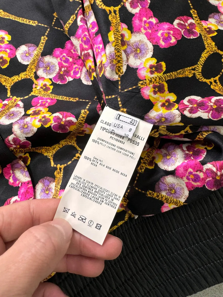 Roberto Cavalli Class Holes Leather Jacket JQQoRKV 6