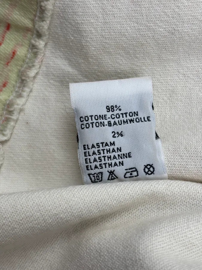2000s Roberto Cavalli Coral Cream Patterned Asymmetrical Jacket ZdKVIgh 12
