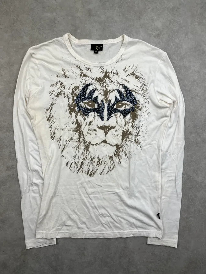 2000s Cavalli Lion White Longsleeve ZKObRIi 4