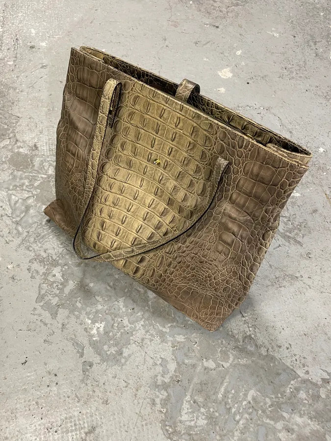Roberto Cavalli Crocodile Effect Leather Bag (OS) 1
