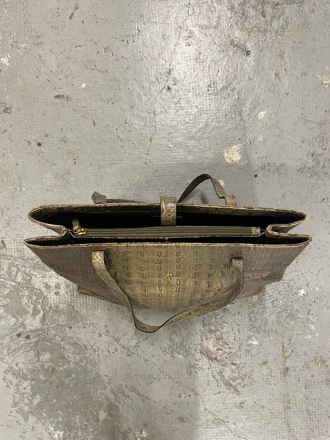 Roberto Cavalli Crocodile Effect Leather Bag (OS) 10