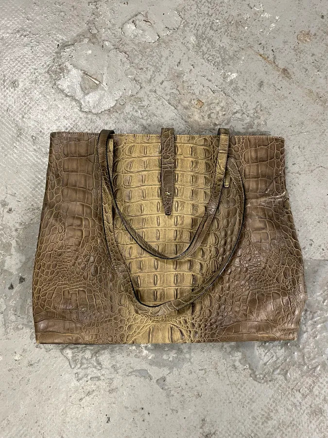 Roberto Cavalli Crocodile Effect Leather Bag (OS) 2