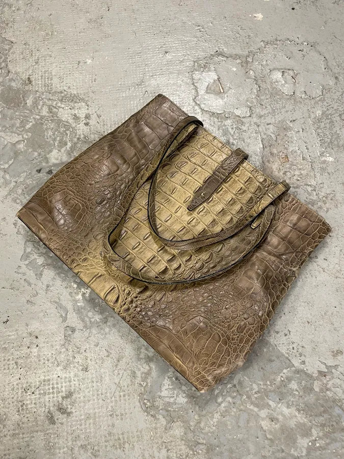Roberto Cavalli Crocodile Effect Leather Bag (OS) 6