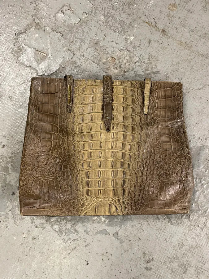 Roberto Cavalli Crocodile Effect Leather Bag (OS) 7
