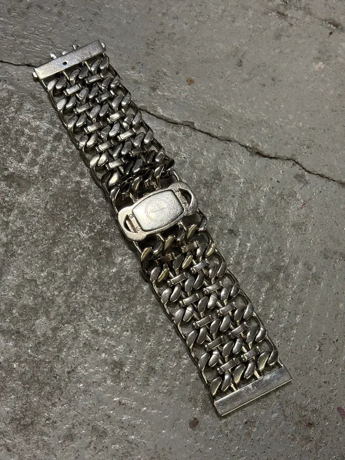 Roberto Cavalli Cuban Chain Grey Watch  roZpujE 6